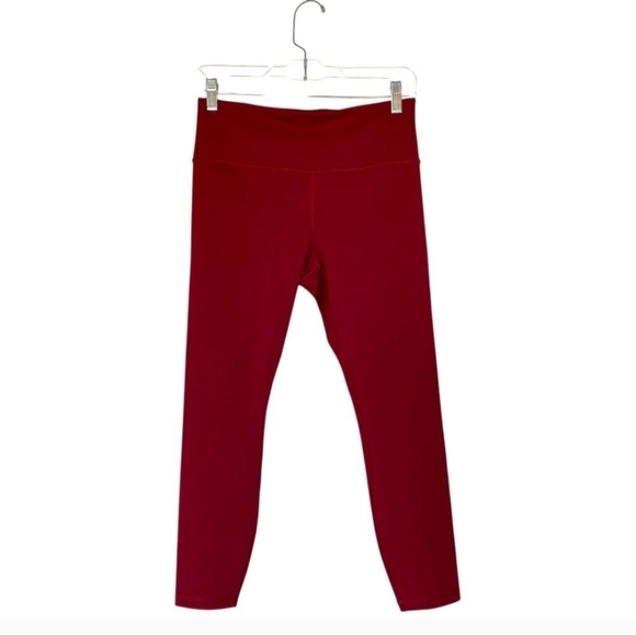 ATHLETA Elation Train 7/8 Tight Leggings Decadent Red Size Medium - Picture 3 of 7